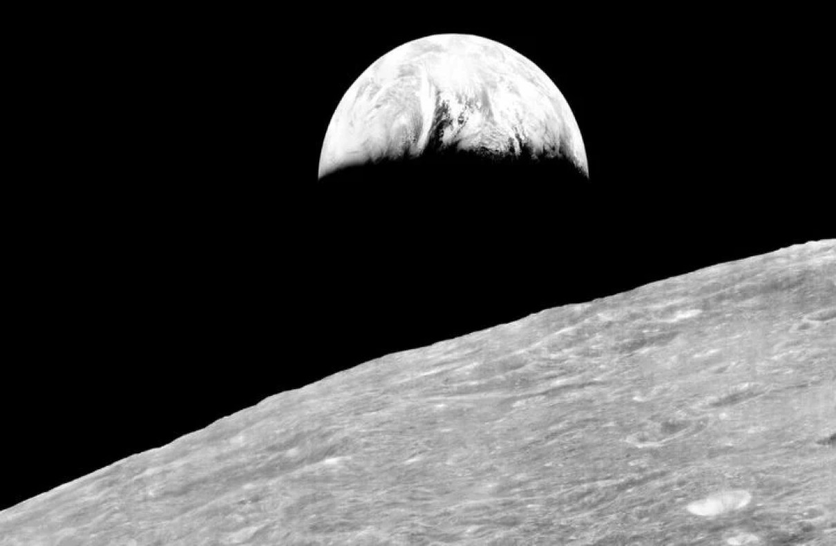 The First Photo Of Earth From The Moon Was Taken In 1966